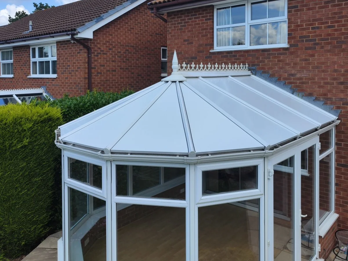A conservatory roof finished by Gold Zone Roofing